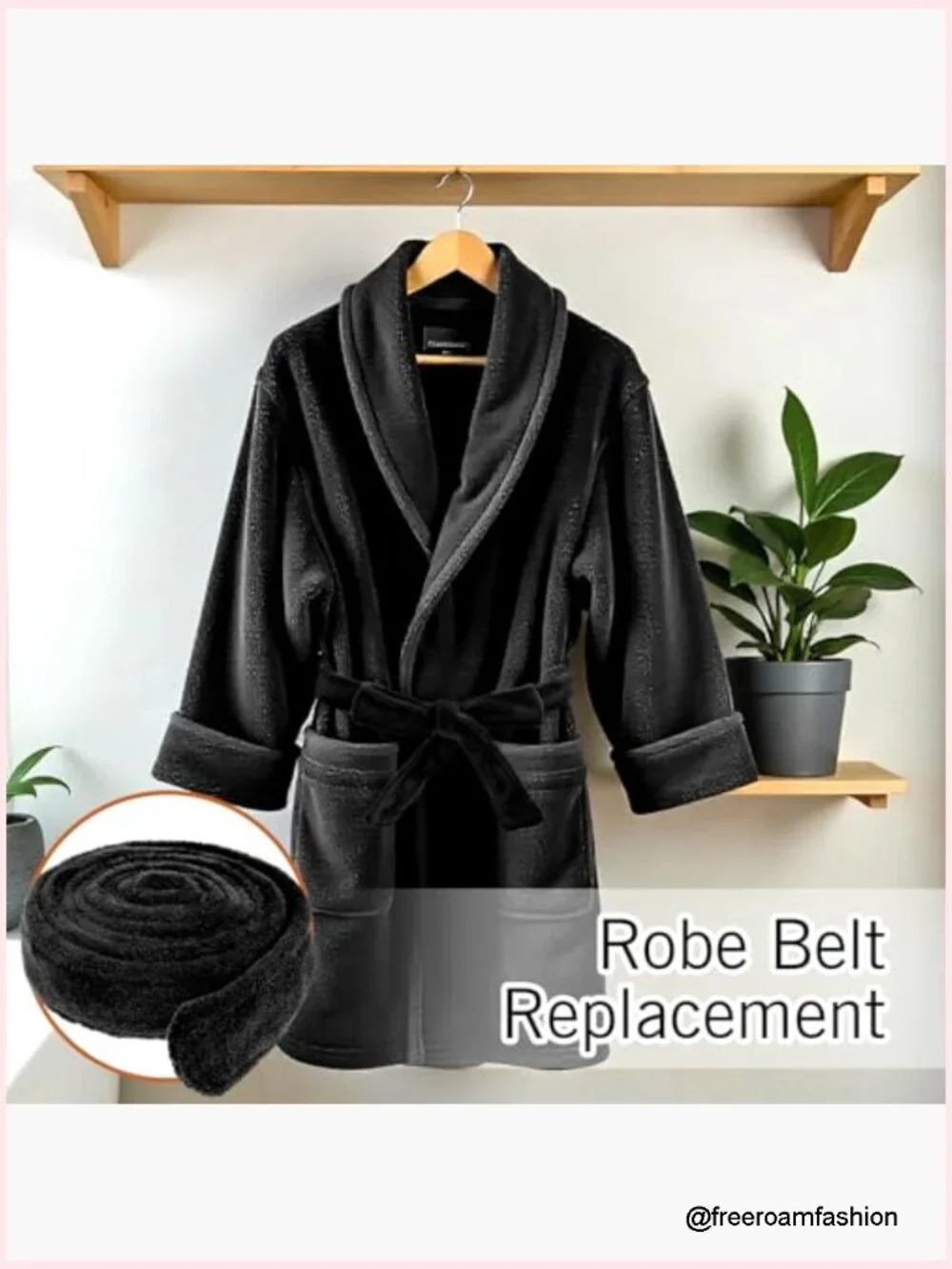 Robe Belt Replacement 69 x 1.6 Inch Soft Flannel Tie-Up Pajama Ties